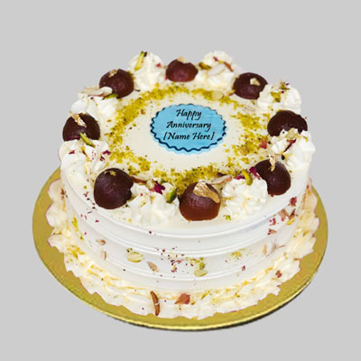 "Round shape Butterscotch Gulab Jamun cake 8pcs - 1kg - Click here to View more details about this Product
